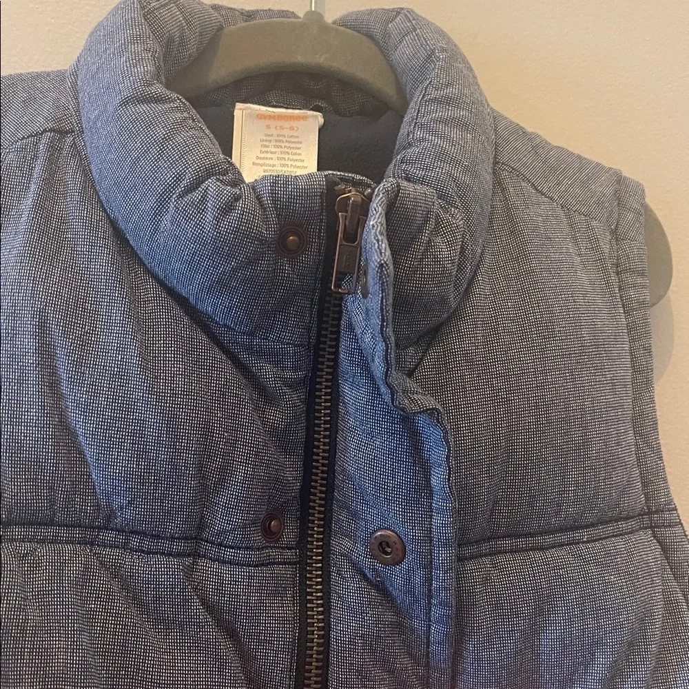 Gymboree Navy Quilted Vest SZ S (5-6)